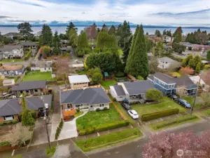 The Olympics are a stunning view on clear days, either when you are driving west from Greenwood Ave N and 3rd Ave NW, or walking along the beach near Carkeek Park.