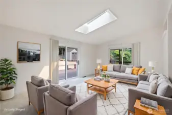 Family room (virtually staged)