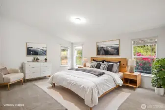 Primary bedroom (virtually staged)