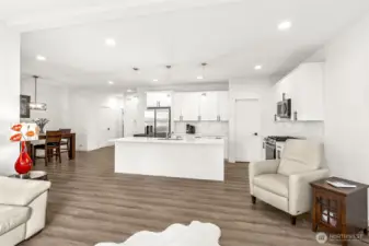 Great Room Concept, Kitchen, Living, Dining