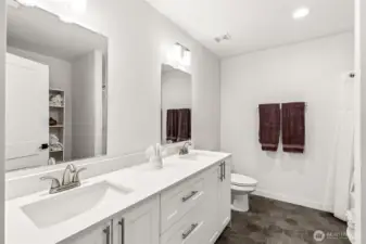 Full Guest Bath with Double Sinks