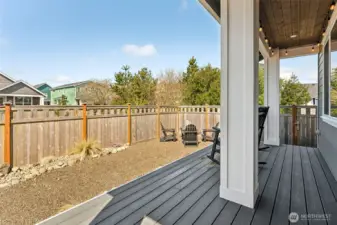 Low maintenance backyard