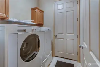 Additional cabinets in the laundry room, plus the washer and dryer stay with the sale!