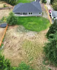 Large back yard for garden or just hanging out.