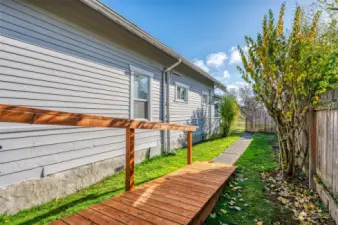 ramp on side of house