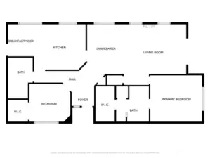 Your floor plan without measurements.