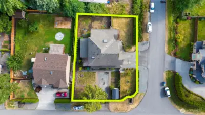 10,454 square foot corner lot