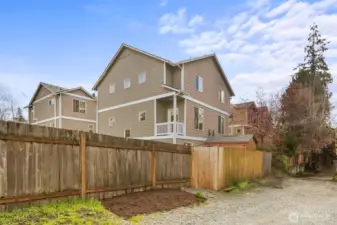 Separate entrance through the back