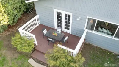 Aerial of Back Deck