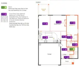 Flooring diagram