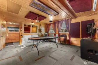 Movie and game night is even more fun in the fully insulated and heated music studio!!