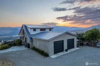 Sunset is always exceptional at this mountain top home!