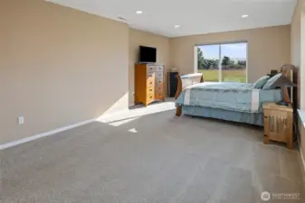 Another photo of the large guest bedroom.