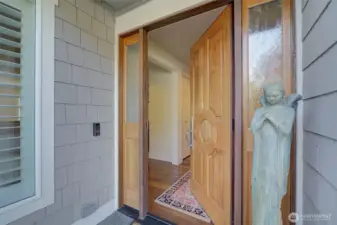 Beautiful entrance welcomes you home.