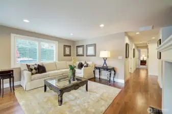 Another view of elegant living room.