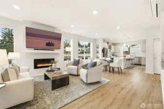 Open-concept living designed to feel spacious, connected, and welcoming.