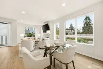 Dining space that connects beautifully to the heart of the home.