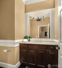 Powder room on main floor