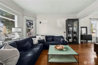 Large ceilings allow light to flow in