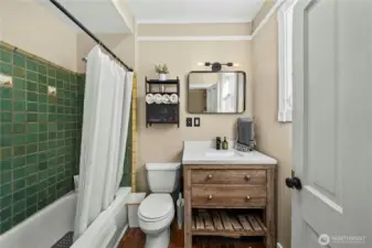 Full bath off kitchen