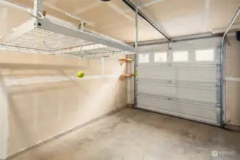 Your 250 square foot garage- space for parking & storage!