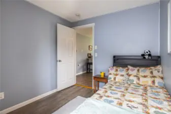 There is room for guests in this home. This bedroom is privately located off the kitchen. Your guest might sneak up at night to grab a snack or the left-overs from last night's delicious dinner.