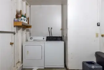 Washer and dryer goes with the home.