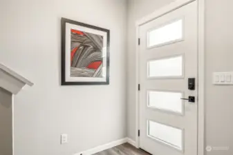 front door example photos of model home