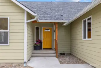 Covered porch entry