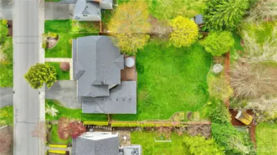 Step out to see the huge, fenced, private yard!