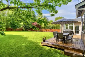 Ample room for dining or lounge seating!