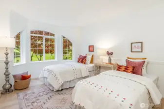 One of two main floor bedrooms.
