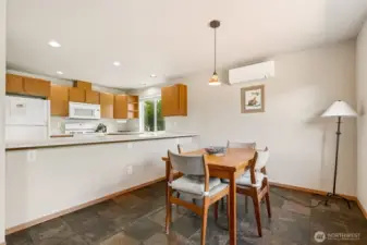 Call it a buffet, a bar, or the MVP of multitasking because this counter means business. Add barstools and suddenly you've got seating for half the guest list and a view straight into the kitchen command center.