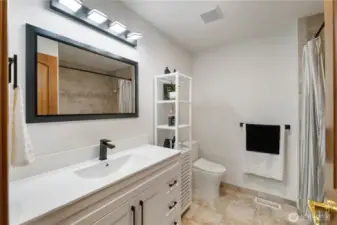 Updated hall bath