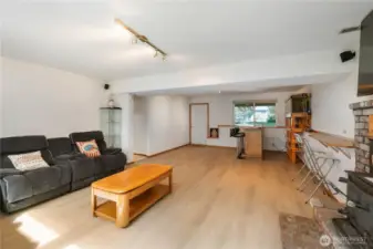 Downstairs family room
