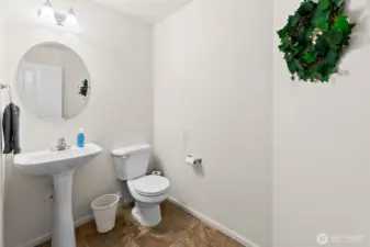 Large Half Bathroom on main floor