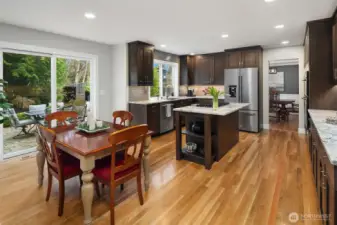 Casual Dining Area with access to rear patio