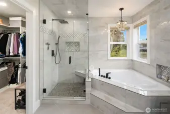 Primary Bathroom with Jetted Tub