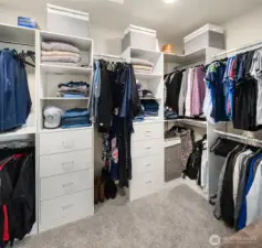 Primary Closet with Organizing System
