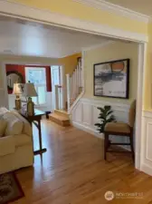 Change your furnace filter conveniently located under the staircase!