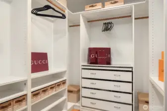 Custom built-ins including jewelry drawer!