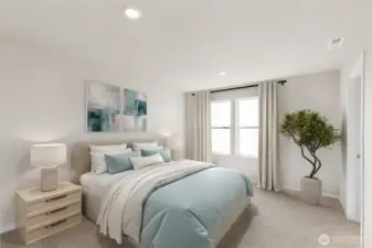 Primary bedroom. Pictures are for representation only colors and options may vary.