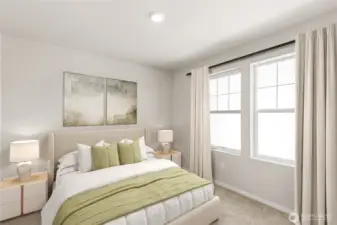 Secondary bedroom. Pictures are for representation only colors and options may vary.