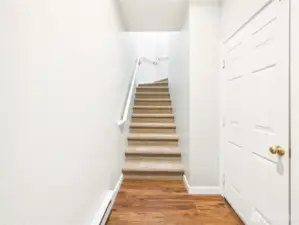 Entrance connected to garage