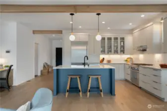 Kitchen with island seating