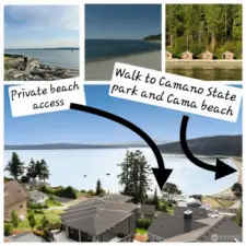 Prime location for home to enjoy all Camano Island and nature have to offer.