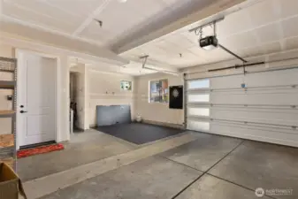 Huge two car garage