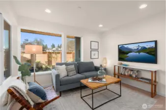 Photos of model home with similar finishes & floor plan.