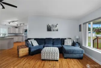 Comfortable and open layout, perfect for relaxing or entertaining guests.