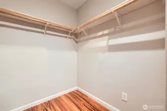 Primary walk in closet